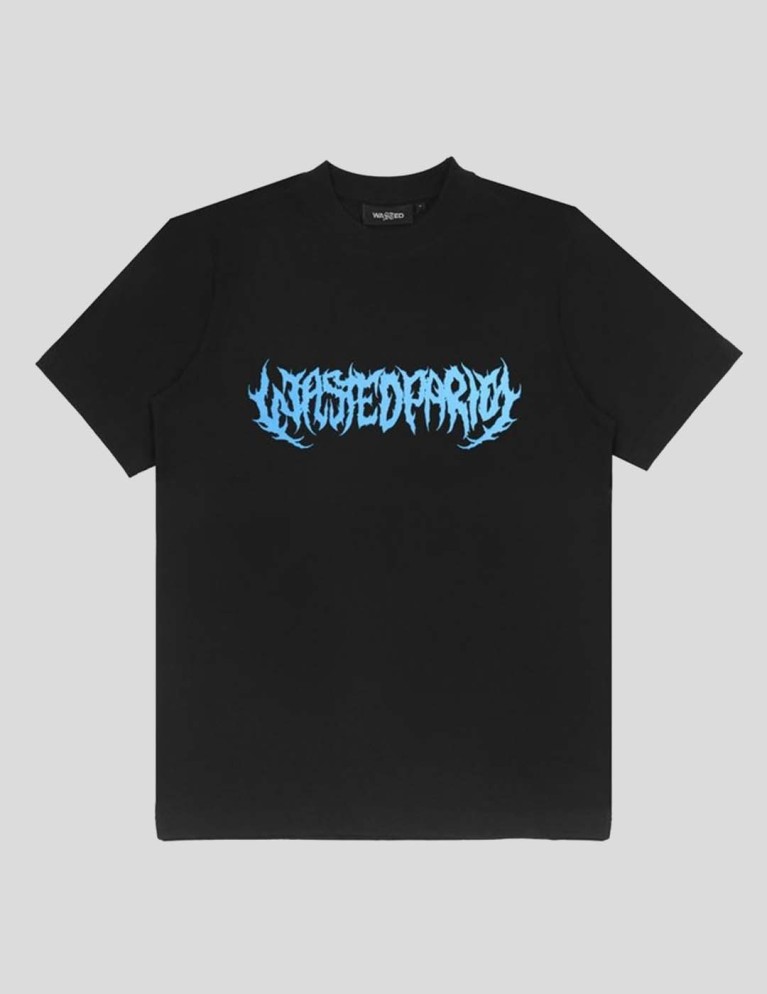 PARIGI CHIUSI T-shirt nera Nebula tee